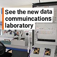 See the new data communications laboratory