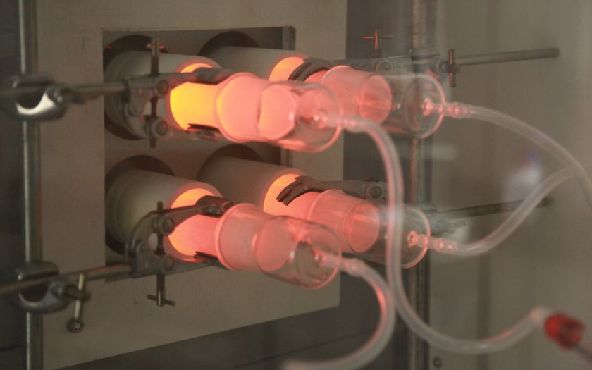 Example of a corrosive and acid gas test | Img 0197