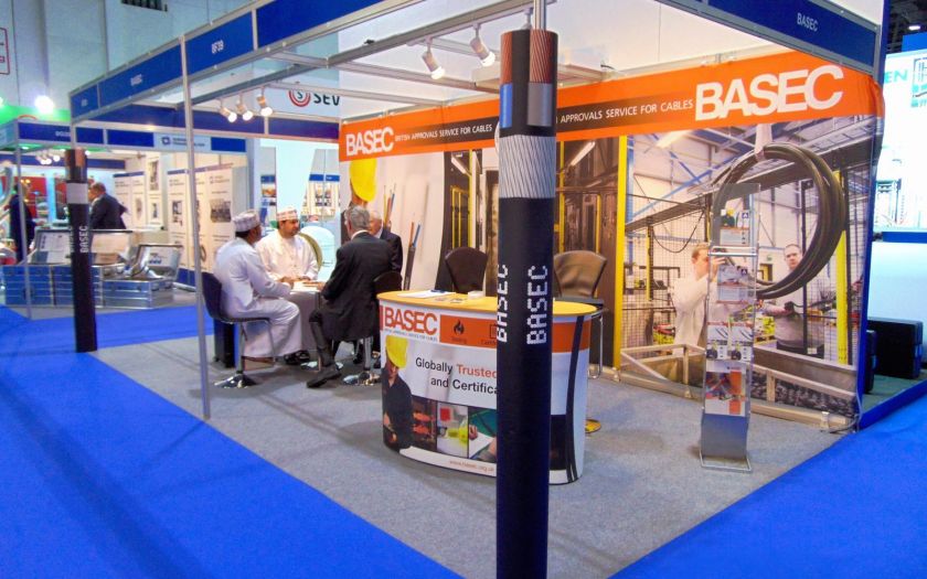 Doing business at the BASEC stand last year. | Basec Mee 2016