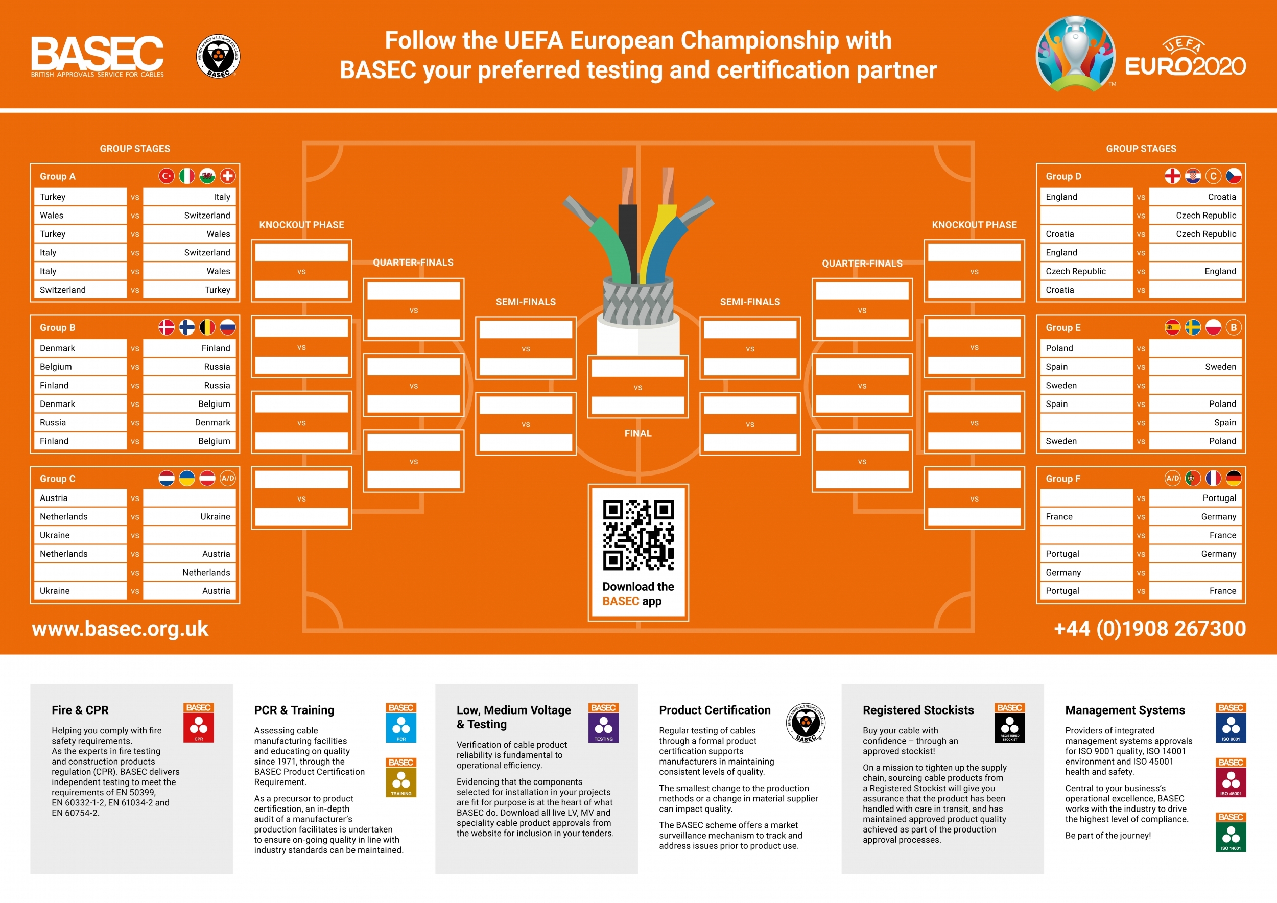 UEFA Euro 2020 Wall Planner | BASEC