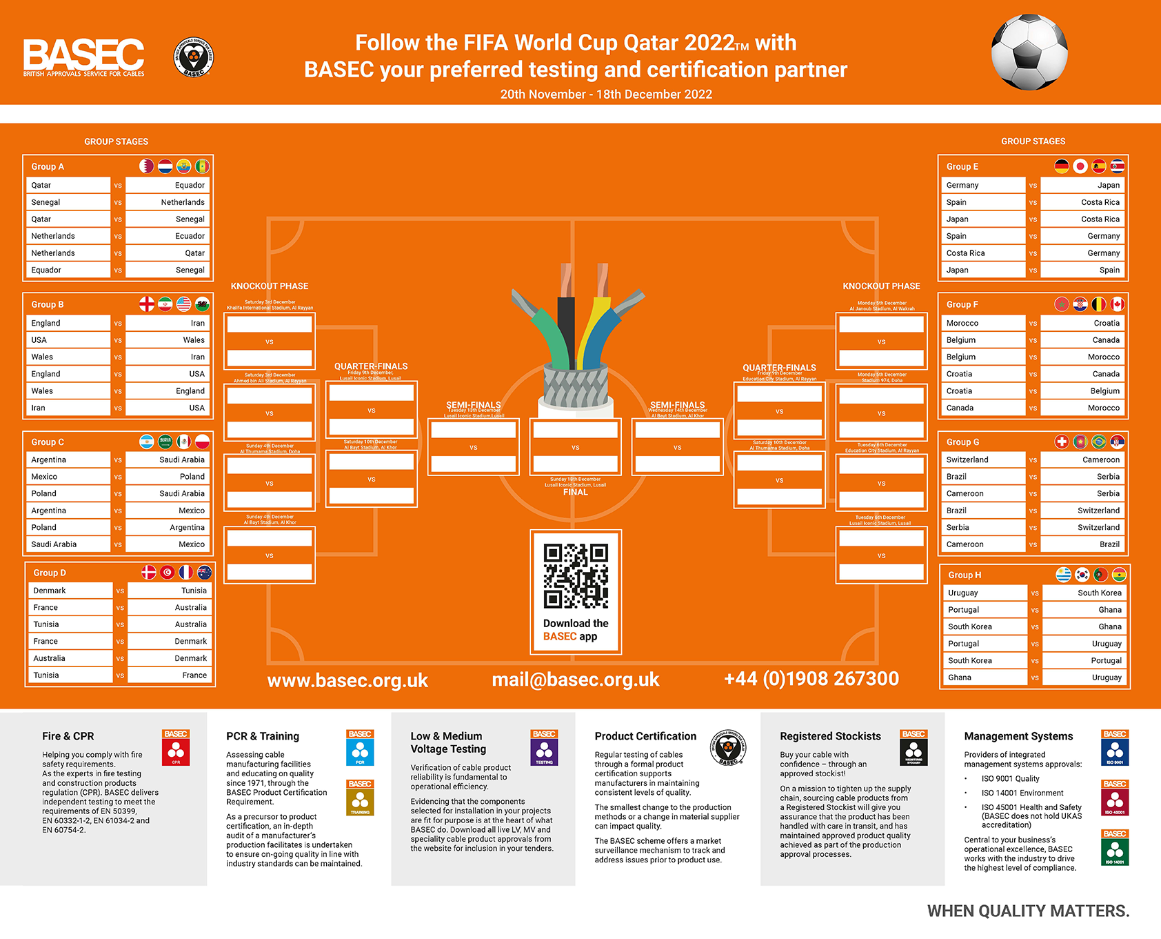 FIFA World Cup 2022™ Wall Planner BASEC